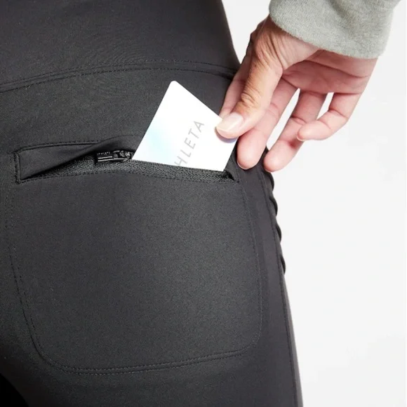 Athleta Delancey Moto Tight Black Large - Picture 4 of 11